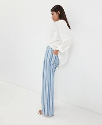 Mango Women's Straight Striped Jeans