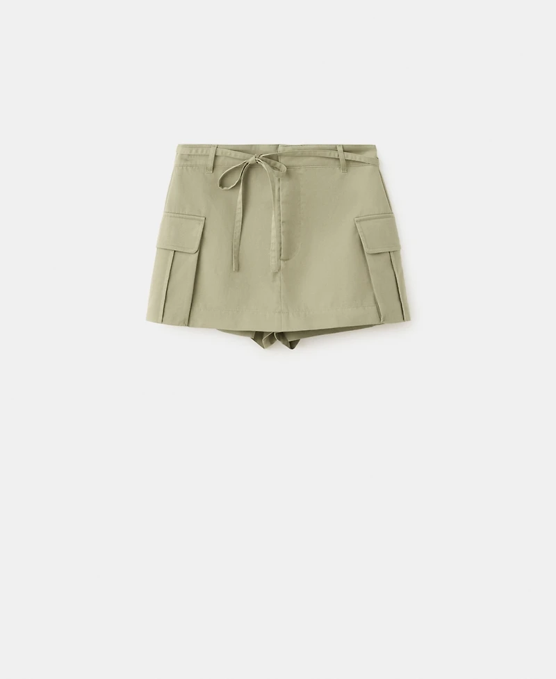 Mango Women's Pockets Cargo Shorts