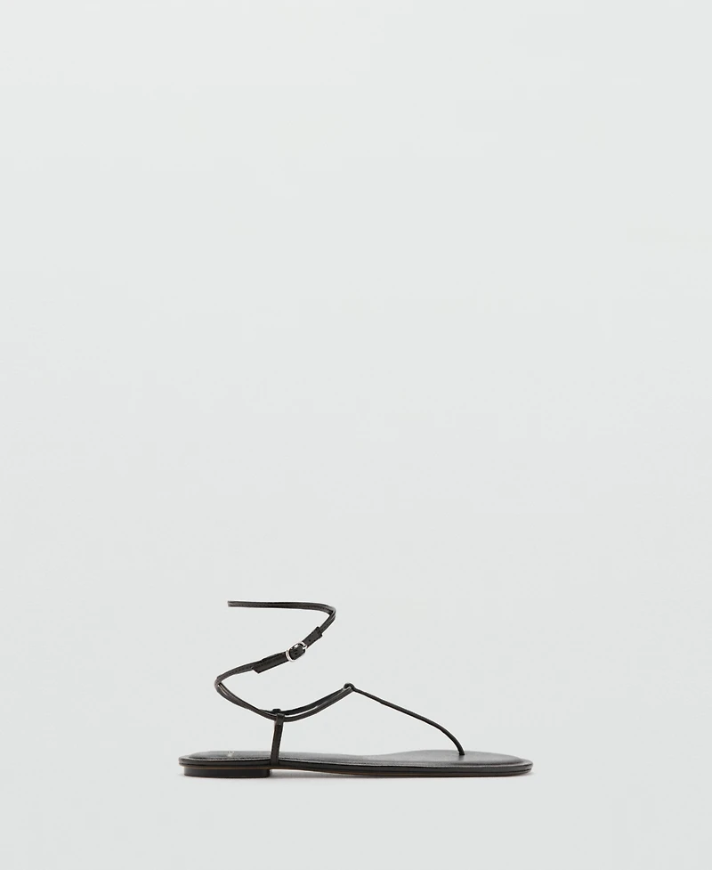 Mango Women's Flat Strappy Sandals