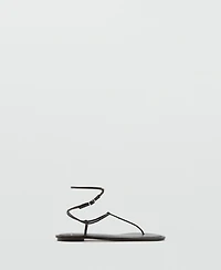 Mango Women's Flat Strappy Sandals