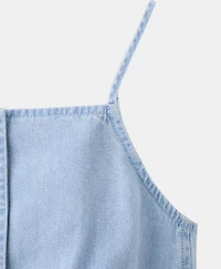 Mango Women's Buttoned Denim Vest