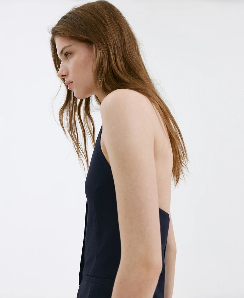 Mango Women's Buttons Halter-Neck Vest