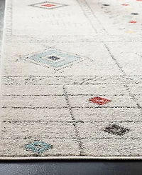 Safavieh Adirondack 206 Light Gray and Aqua 5'1" x 7'6" Area Rug