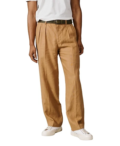 Aubin Men's Belvedere Relaxed Linen Trouser