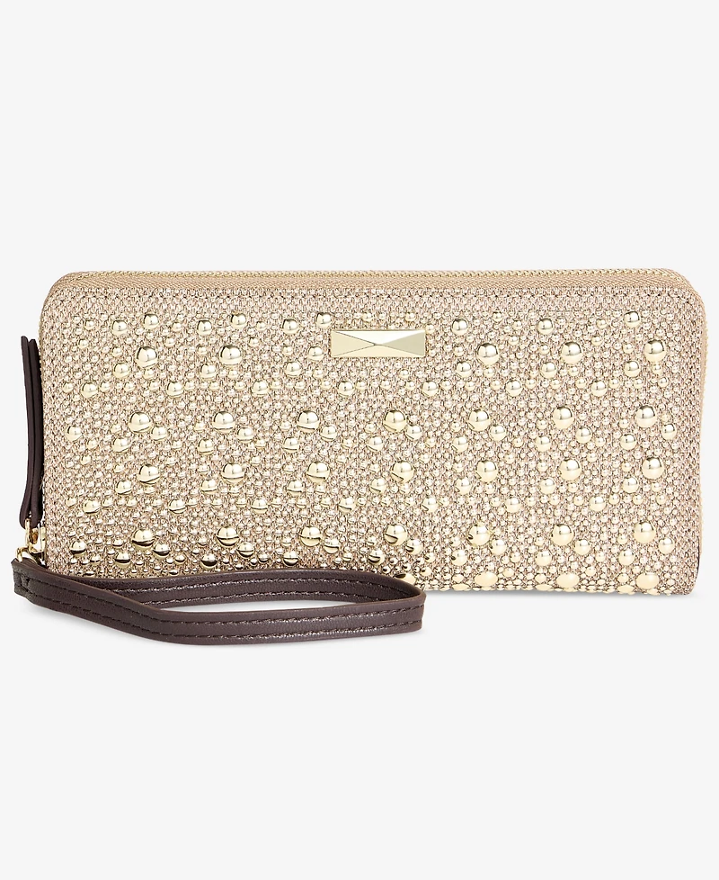 I.n.c. International Concepts Hazell Bloom Studded Zip-Around Wallet, Macy's Exclusive