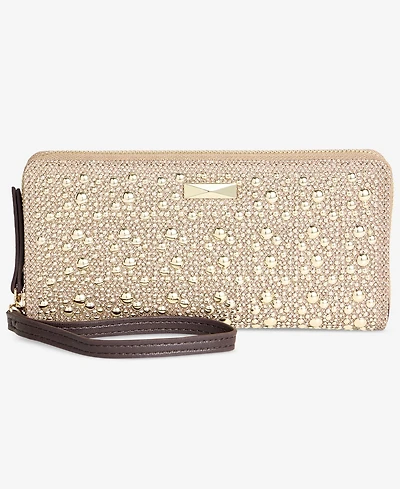 I.n.c. International Concepts Hazell Bloom Studded Zip-Around Wallet, Macy's Exclusive