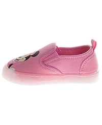 Minnie Mouse Girl's (7-12) Slip On Canvas Girls Polka Dot No Lace Everyday Wear Comfortable Durable Sole