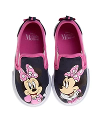 Minnie Big Girls Mouse Slip On Canvas Sneakers Casual Ready Comfort Fit