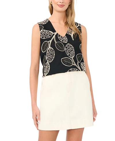 Vince Camuto Women's V-Neck Sleeveless Top