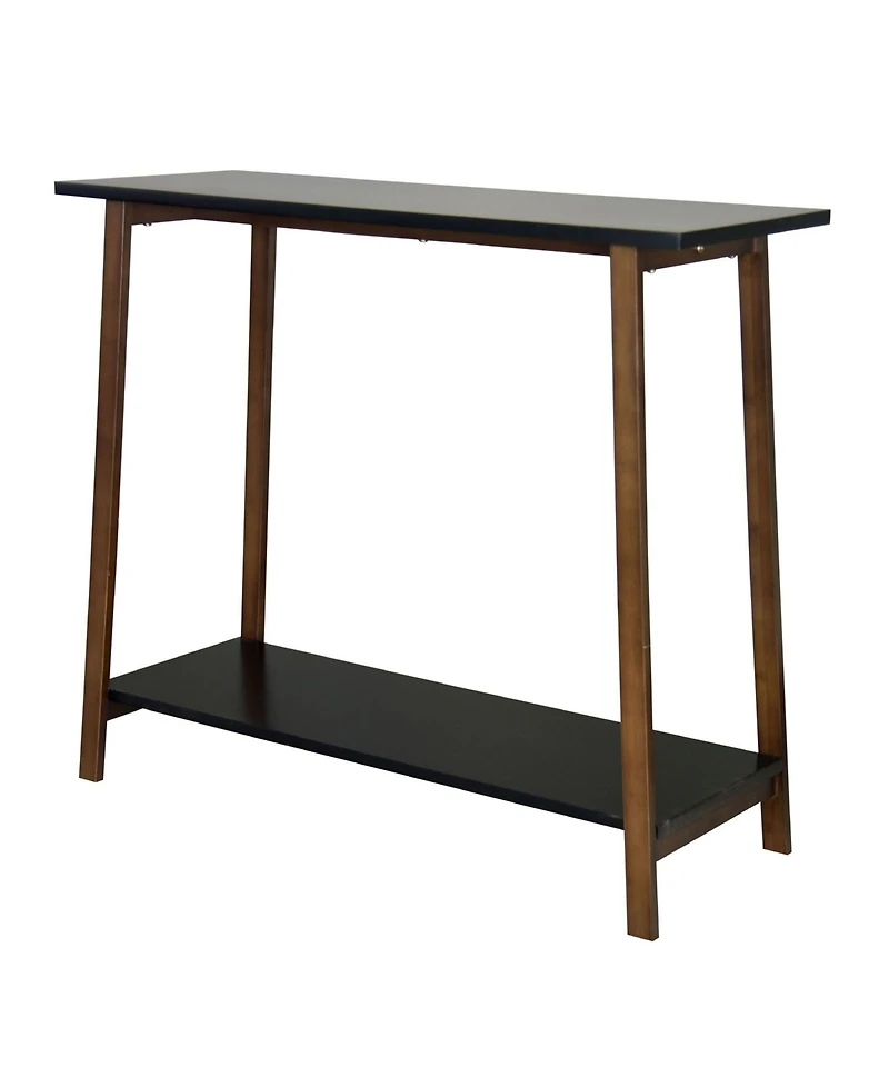 Fairway Avenue Home 28" Bamboo Wood Rectangle 2-Tier Console Table
