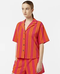 Scotch & Soda Women's Towelling Short Sleeve Shirt