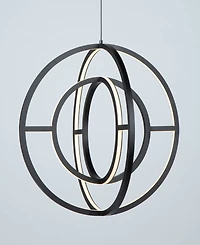 Artcraft Lighting Celestial 16" Metal Led Orb Chandelier