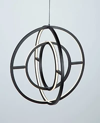 Artcraft Lighting Celestial 16" Metal Led Orb Chandelier