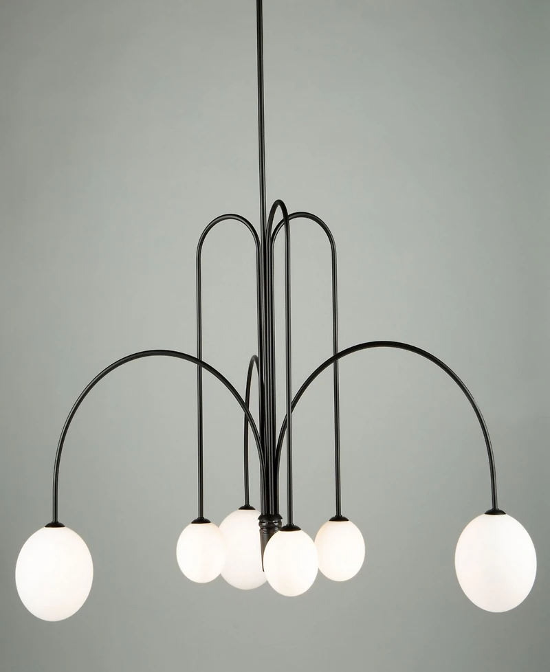 Artcraft Lighting Comet 31.5" Metal 6-Light Chandelier