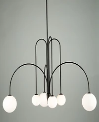 Artcraft Lighting Comet 31.5" Metal 6-Light Chandelier
