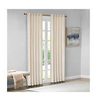 Avobird Room Darkening Metallic Printed Poly Velvet Rod Pocket/Back Tab Window Panel Pair