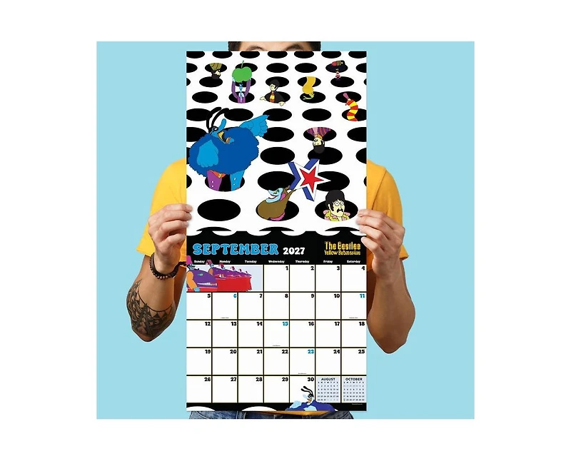 Tf Publishing Paper Goods 2027 The Beatles Submarine Wall Calendar