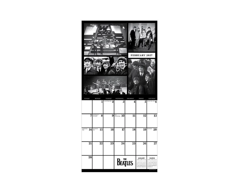 Tf Publishing Paper Goods 2027 The Beatles Mini Calendar