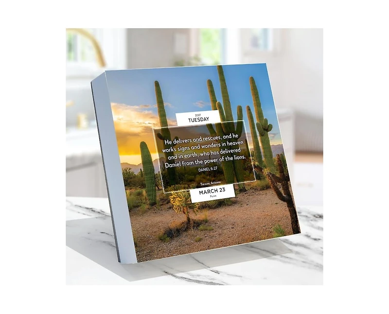 Tf Publishing Paper Goods 2027 Daily Verse Daily Desktop Calendar