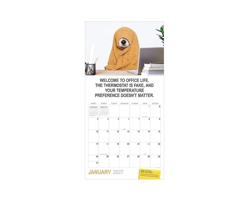 Tf Publishing Paper Goods 2027 Desk Dogs Wall Calendar