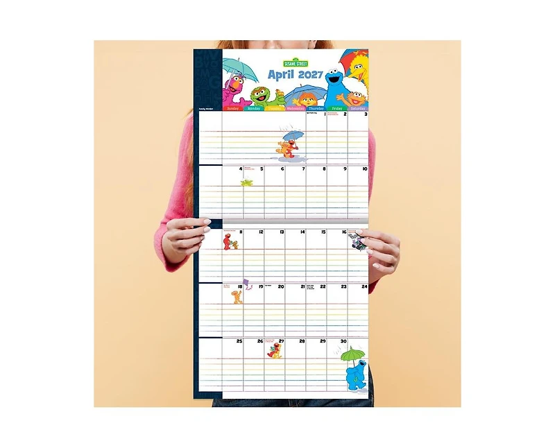 Tf Publishing Paper Goods 2027 Sesame Street Planning Wall Calendar