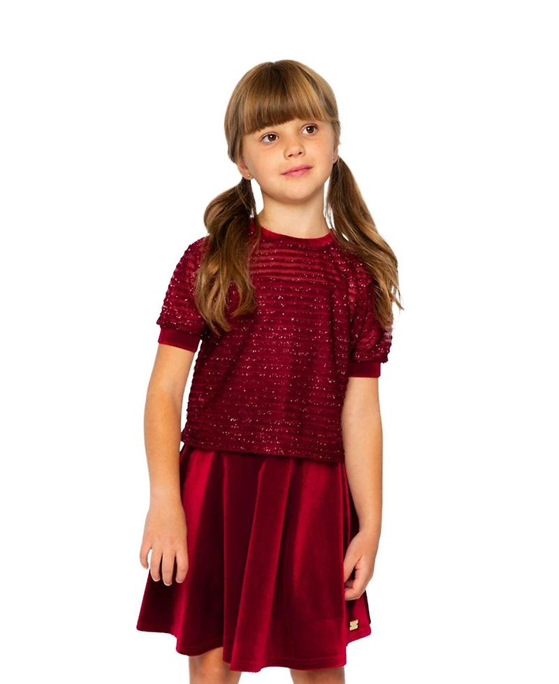 Deux par Little and Big Girl 6-14 Fake Layering Top