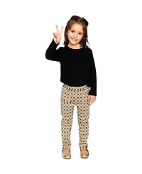 Deux par Toddler Girls 2T- 5T Brushed Rib Crew Neck Top