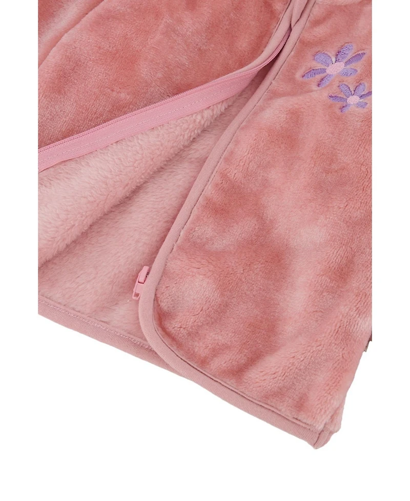 Deux par Baby Girls Plush Jacket Dusty