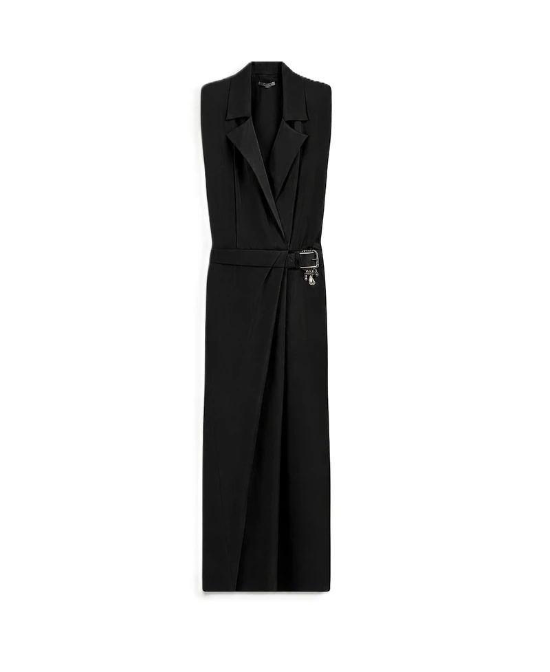 Nocturne Women's Embellished Belt-Detail Maxi Dress