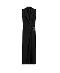 Nocturne Women's Embellished Belt-Detail Maxi Dress