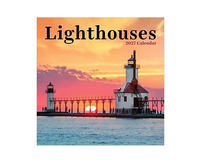 Tf Publishing Paper Goods 2027 Lighthouses Wall Calendar