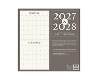 Tf Publishing Paper Goods 2027 2 Year Grid Wall Calendar