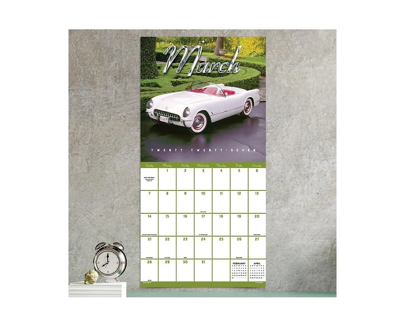 Tf Publishing Paper Goods 2027 Classic Cars Wall Calendar