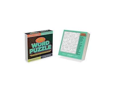 Tf Publishing Paper Goods 2027 Daily Word Puzzle Daily Desktop Calendar