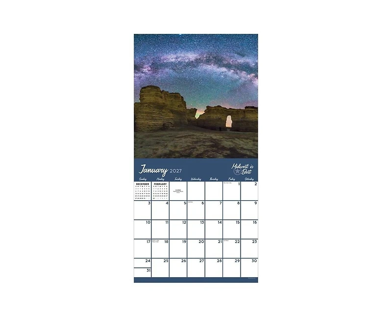 Tf Publishing Paper Goods 2027 Midwest Is Best Wall Calendar