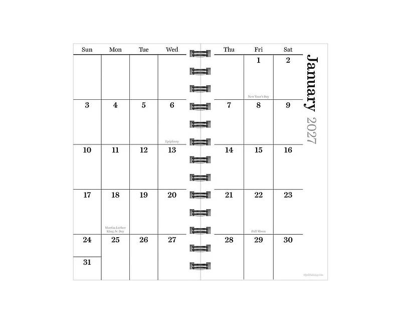 Tf Publishing Paper Goods 2027 Night Naval Small Weekly Monthly Planner