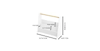 Flynama Kids Front-Facing Bookshelf with Wooden Handle 2-Tier