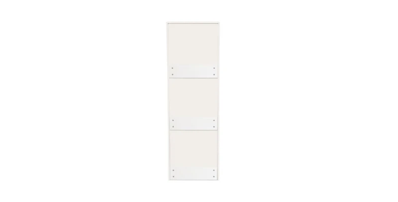 Flynama 4-Tier Freestanding Pull-Out Door Bookcase Mobile Storage Cabinet with Wheels for Home Office Bedroom
