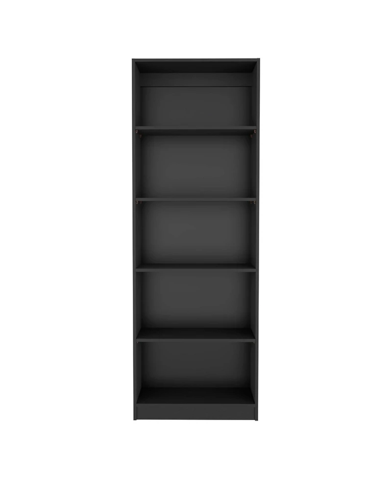Flynama 4-Shelf Home Bookcase with Multi-Tier Storage and Bottom Shelf