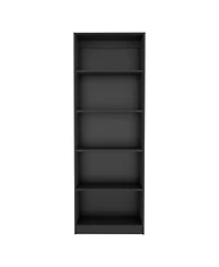 Flynama 4-Shelf Home Bookcase with Multi-Tier Storage and Bottom Shelf
