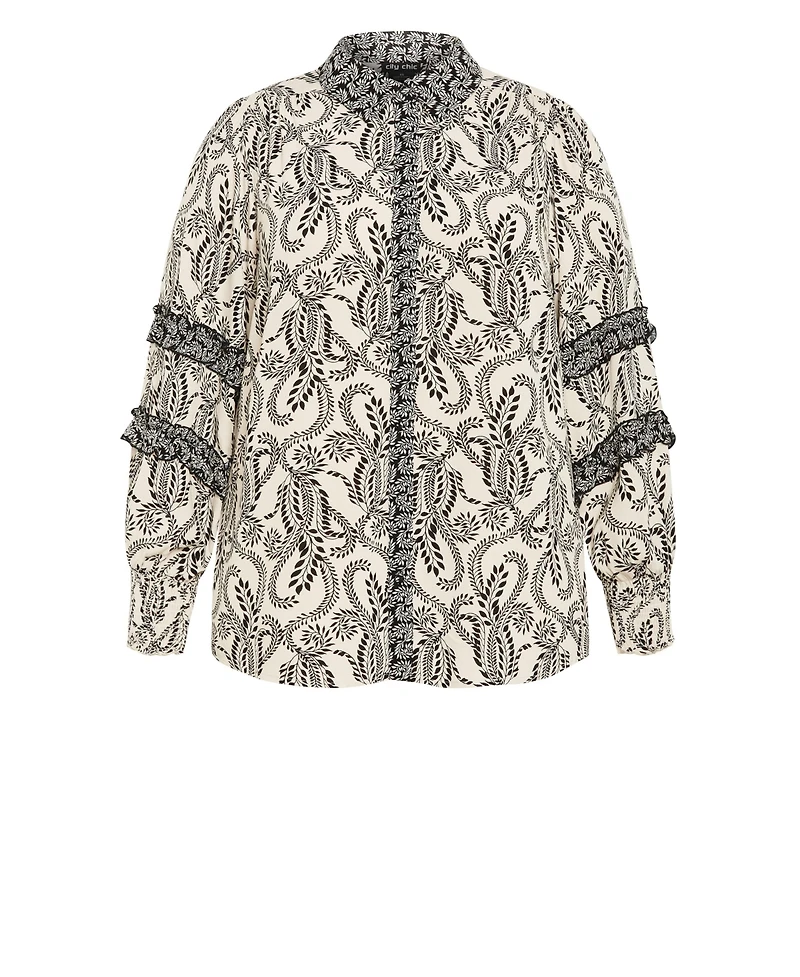 City Chic Women's Plus Dreamweaver Shirt