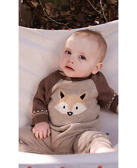 Deux par Baby Boy (3M–24M) Knitted Intarsia Cinnamon Romper