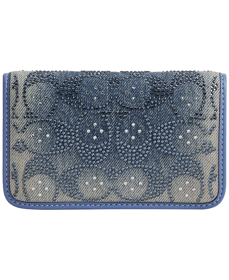 Coach Essential Crystal Signature Slim Card Case Wallet