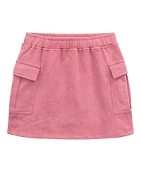 Justice League Supergirl Girls' Cropped 5-16 2-Piece T-Shirt and Skort Set