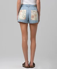 Blank Nyc Women's Blossom High-Rise Shorts