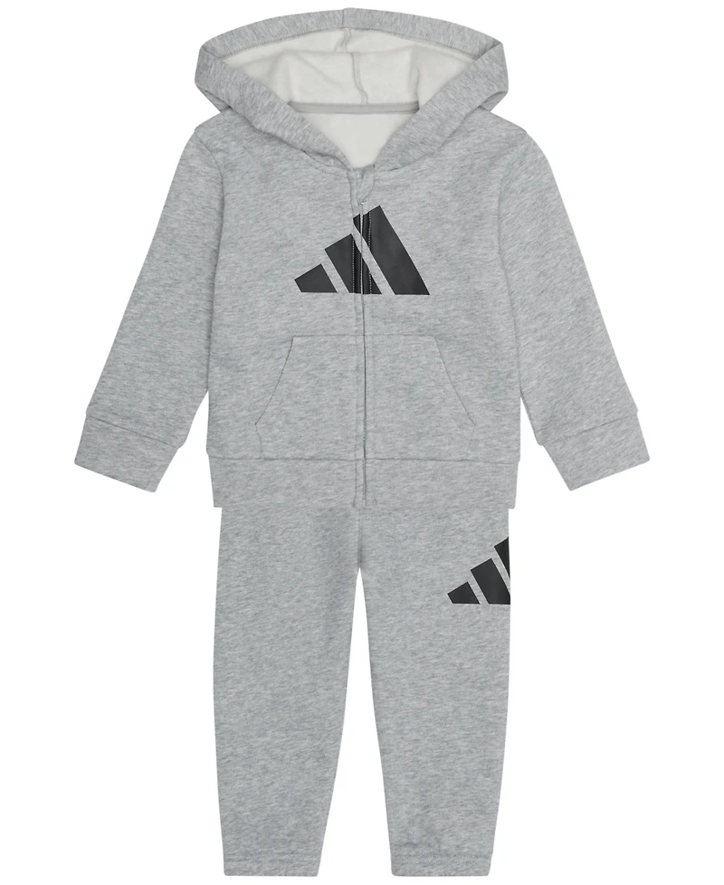 adidas Baby Boys' Long-Sleeve Jacket and Joggers, 2-Piece Set