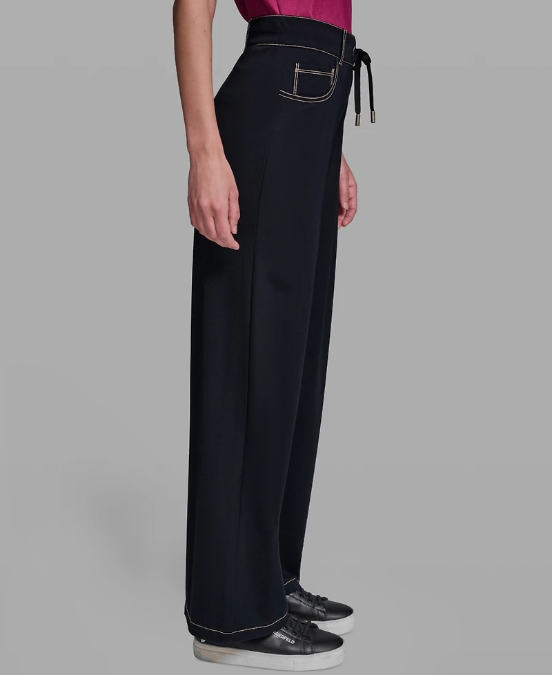 Karl Lagerfeld Paris Women's Pull-On Jersey Pants