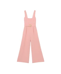 Reiss Women's Tipped Wide-Leg Belted Jumpsuit