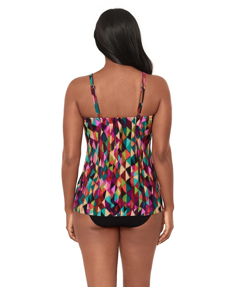 Miraclesuit Women's Farfalle Marina Foam Cup Underwire Tankini Top