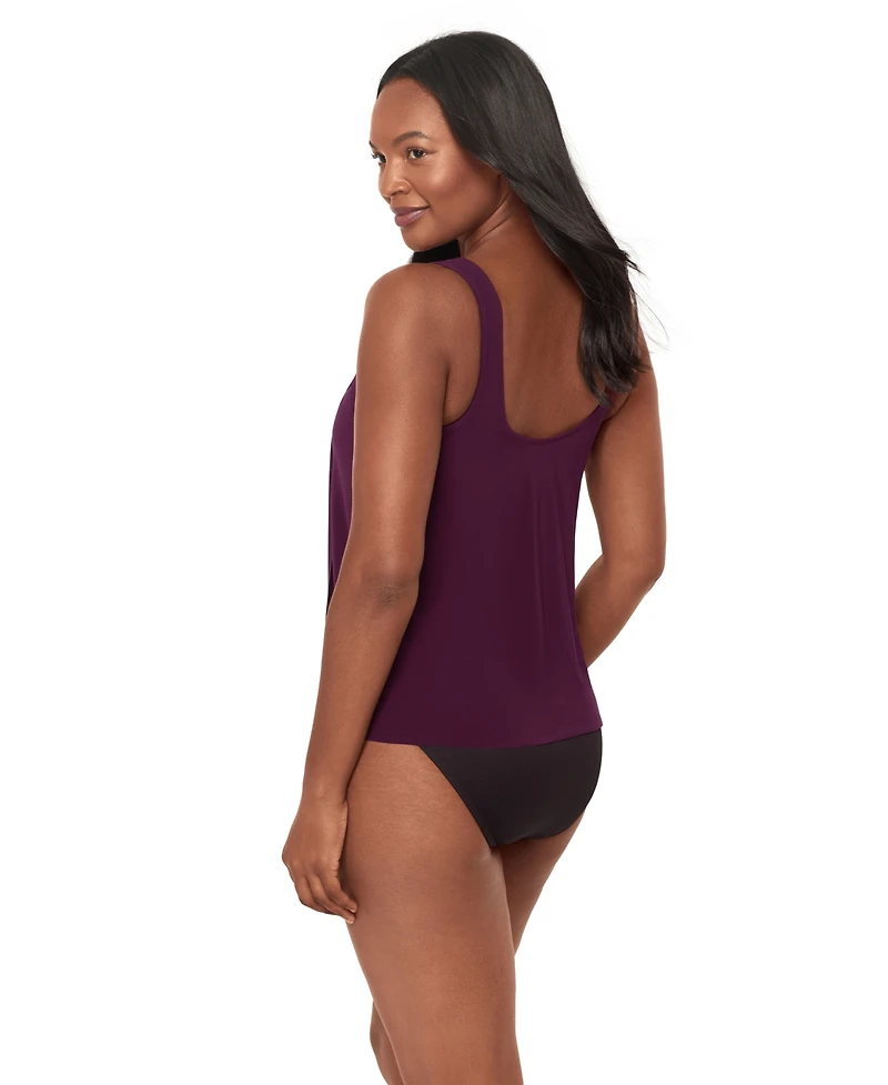 Miraclesuit Women's Rock Solid Atria Pull-On Tankini Top